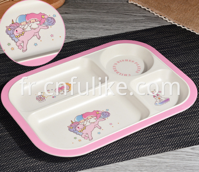 Bamboo Fiber Plastic Plate